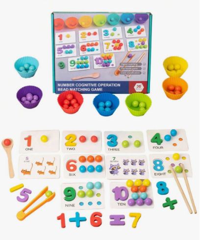 JUEGO DE MATEMATICAS MONTESSORI NIÑOS