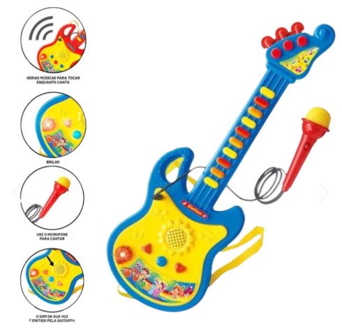 Guitarra Musical Micrófono Juguete